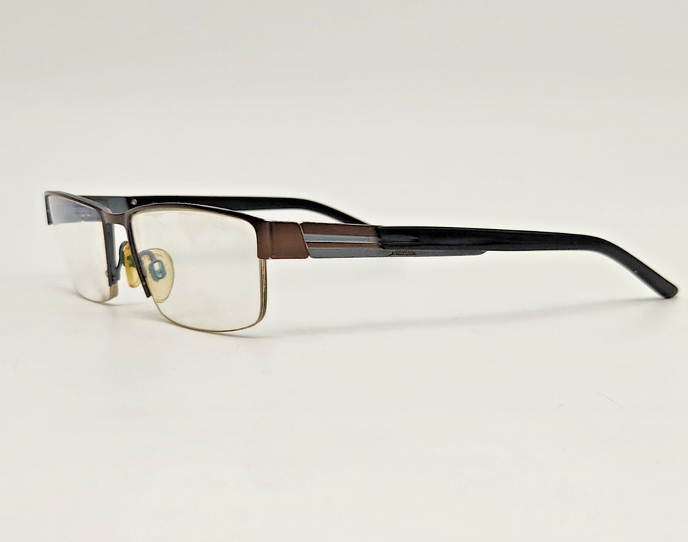 Jaguar Eyeglasses Frame 33552-510 Men's Brown Rectangular Half Rim 55-17-135